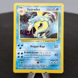 Gyarados Holo Rare 6/102 Base Set Pokemon Card 1999 WOTC Unlimited LP ⭐ - Image 1