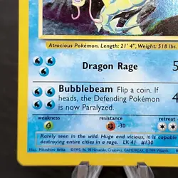 Gyarados Holo Rare 6/102 Base Set Pokemon Card 1999 WOTC Unlimited LP ⭐ - Image 2