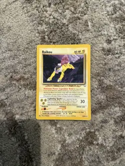 Pokemon 2000 TCG Raikou Neo Revelation 1st Edition Rare Card 22/64 - Image 1