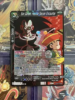 Son Gohan, Hostile Saiyan Encounter BT19-147 SGR Dragon Ball Super Card DBS - Image 1