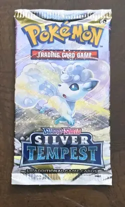 Nintendo Pokemon TCG Silver Tempest Booster Pack - 10 Cards - Image 1