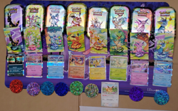 Pokemon Prismatic Evolution 8 Eeveelutions Cards w Mini Tin Art Sylveon Umbreon - Image 2