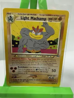 Pokemon Light Machamp 100 HP Stage 2 Neo Destiny 25/105 Regular Rare 2000 Card - Image 1