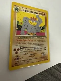 Pokemon Light Machamp 100 HP Stage 2 Neo Destiny 25/105 Regular Rare 2000 Card - Image 3