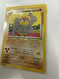 Pokemon Light Machamp 100 HP Stage 2 Neo Destiny 25/105 Regular Rare 2000 Card - Image 4