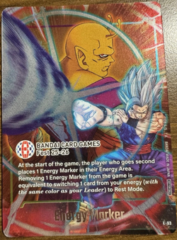 Energy Marker E-93 Fusion World BANDAI CARD Games FEST 25-26 Stamped Promo - Image 1