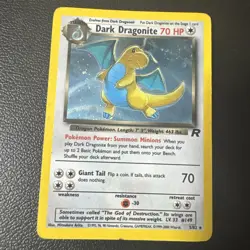 Dark Dragonite 5/82 Team Rocket (2000) Holo Rare Vintage WOTC Pokemon TCG - Image 1