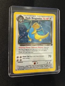 Dark Dragonite Holo 5/82 Team Rocket WOTC Vintage MP Swirl 🌀 Pokemon TCG - Image 2