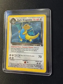 Dark Dragonite Holo 5/82 Team Rocket WOTC Vintage MP Swirl 🌀 Pokemon TCG - Image 3