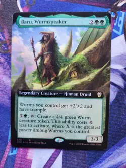 MTG DMU - Baru, Wurmspeaker Extended Art FOIL NM - Image 1