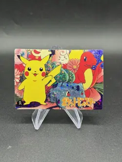 Pikachu Bulbasaur Holo Pokemon Vintage Pocket Monsters Vending Prism Sticker 269 - Image 1