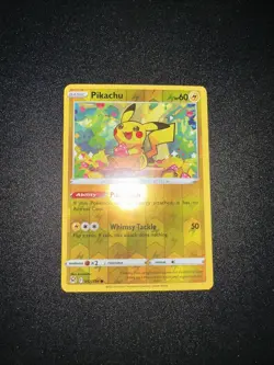 Pokemon TCG Pikachu 052/196 Lost Origin Reverse Holo NM - Image 1
