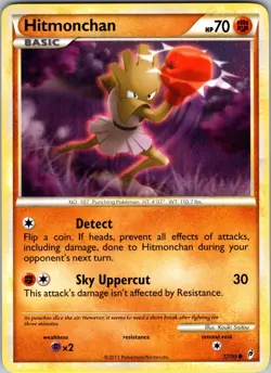 Hitmonchan 57/95 Call of Legends Normal Pokemon TCG NM - Image 1