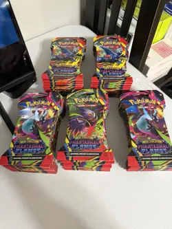 Pokemon Phantasmal Flames Sleeved Booster Pack Lot of 50 Factory Sealed - Image 1