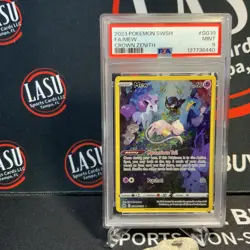 2023 POKEMON SWORD & SHIELD CROWN ZENITH #GG10 FULL ART/MEW PSA 9 - Image 1