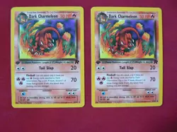 Pokemon: 2 x Dark Charmeleon 32/82 Team Rocket 1st Edition - LP-NM - Image 1