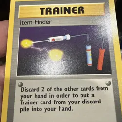 POKEMON ITEM FINDER 74/102 RARE TRAINER BASE SET LP-NM - Image 3