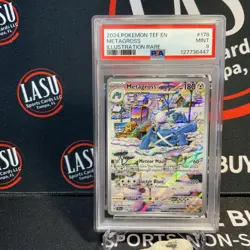 2024 POKEMON TEF EN-TEMPORAL FORCES ILLUSTRATION RARE #178 METAGROSS PSA 9 - Image 1