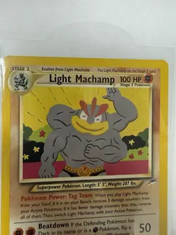 Pokemon Light Machamp 100 HP Stage 2 Neo Destiny 25/105 Rare Regular - Image 3