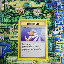 Pokemon TCG WOTC Base Set Scoop Up 78/102 Non Holo Rare Unlimited LP/NM - Image 1