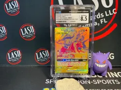 Reshiram & Charizard GX Tag Team CGC 8.5 SM247 Holo Black Star Promo Pokemon - Image 1