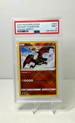 Radiant Charizard #20 Pokemon Crown Zenith PSA 9 - Image 1