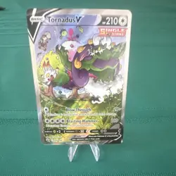 Pokemon Tornadus V Ultra Rare Full Art Holo Single Strike 185/198 Chilling Reign - Image 1