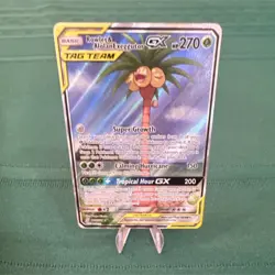 Pokemon Rowlet & Alolan Exeggutor GX Ultra Rare Holo 215/236 Unified Minds - Image 1