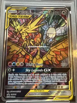 Pokemon 2019 Black Star Promo SM210 Moltres, Zapdos, Articuno GX PSA 10 - Image 1