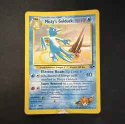 Pokemon Misty's Golduck 12/132 Gym Challenge Holo Rare Unlimited Heavy Played - Image 1