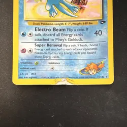 Pokemon Misty's Golduck 12/132 Gym Challenge Holo Rare Unlimited Heavy Played - Image 2
