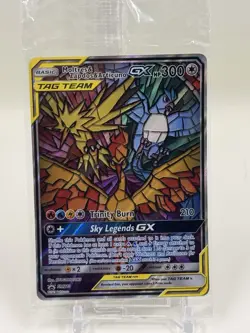 Pokemon TCG Moltres Zapdos Articuno GX SM210 Hidden Fate Promo Sealed, Near Mint - Image 2