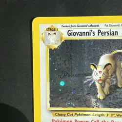 Pokemon Vintage Holo Giovanni's Persian 8/132 Gym Challenge Rare WotC - Image 2