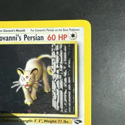 Pokemon Vintage Holo Giovanni's Persian 8/132 Gym Challenge Rare WotC - Image 3