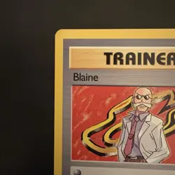 Pokemon Vintage Non-holo Rare Blaine 1st Edition 100/132 - Gym Challenge - WotC - Image 2