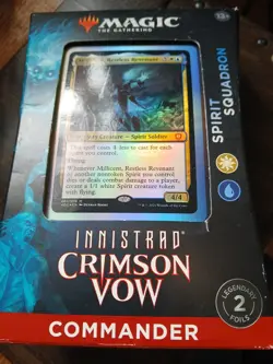Magic: The Gathering Crimson Vow Spirit Squadron Commander Deck Card 630509995318 - Image 1