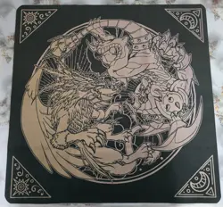 Mana Moon 2-Player Cloth Playmat Judgment Dragon Dark Armed Dragon Yugioh - Image 1