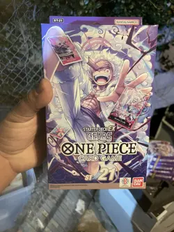 ONE PIECE TCG: GEAR5 STARTER DECK EX 21 (ST-21) FACTORY SEALED ENGLISH - Image 1
