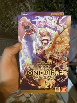 ONE PIECE TCG: GEAR5 STARTER DECK EX 21 (ST-21) FACTORY SEALED ENGLISH - Image 1