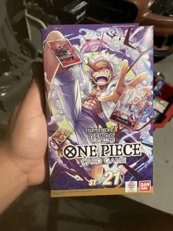 ONE PIECE TCG: GEAR5 STARTER DECK EX 21 (ST-21) FACTORY SEALED ENGLISH - Image 1