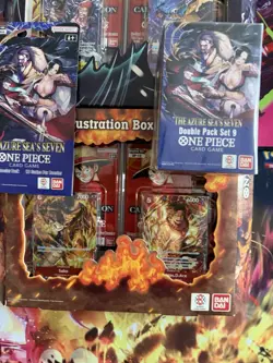 One Piece TCG Lot Illustration Boxes 5 & 6 Plus OP-14 Double Pack & 5 Sleeves - Image 4