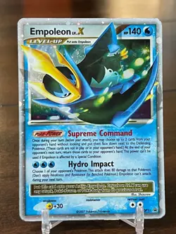 Pokemon TCG Empoleon LV.X DP Black Star Promotional DP11 Holo Promo - Image 1