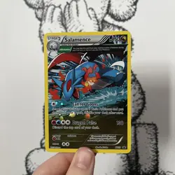 Salamence XY59 Cosmos Holo Black Star Promo Pokemon Card MINT + DOUBLE SWIRL - Image 4