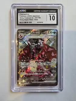 Pokemon Japanese Charizard ex 331/190 SSR Shiny Treasure SV4a CGC 10 GEM MINT - Image 1