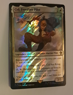 Cid, Freeflier Pilot Surge FOIL NM FINAL FANTASY VII Magic the Gathering MTG - Image 1