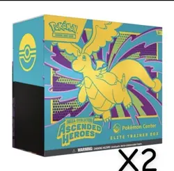 PRESALE: 2x Pokemon TCG: Mega Evolution - Ascended Heroes POKEMON CENTER ETB - Image 1