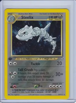 2000 Pokemon Neo Genesis 1st Edition Steelix Holo #15/111 - Image 1