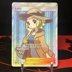 Lady - SV86/SV94 - Pokemon Hidden Fates Sun & Moon Full Art Pokemon TCG NM - Image 4