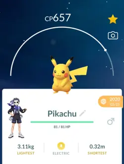 Clone Pikachu Rare Pokemon Go T- 20k Stardust - Image 1