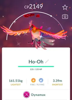 ✨ SHINY DYNAMAX HO-OH 🦅 Pokemon GO Trade 🔄 REGISTERED ONLY | Remote ✨ - Image 1